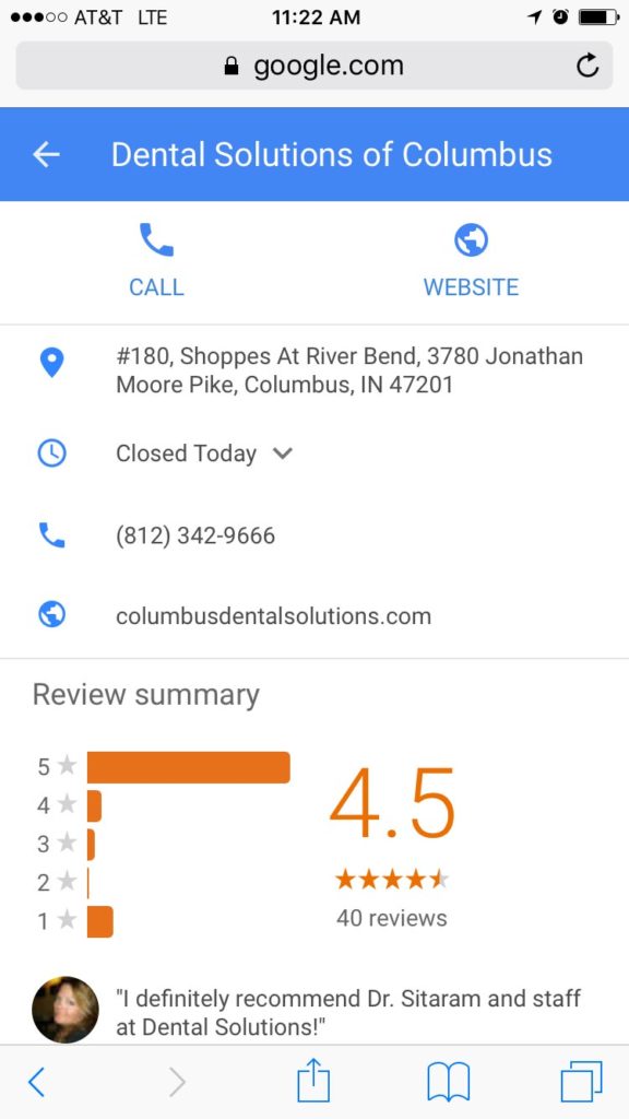 Dental Solutions of Columbus on Google Plus Mobile