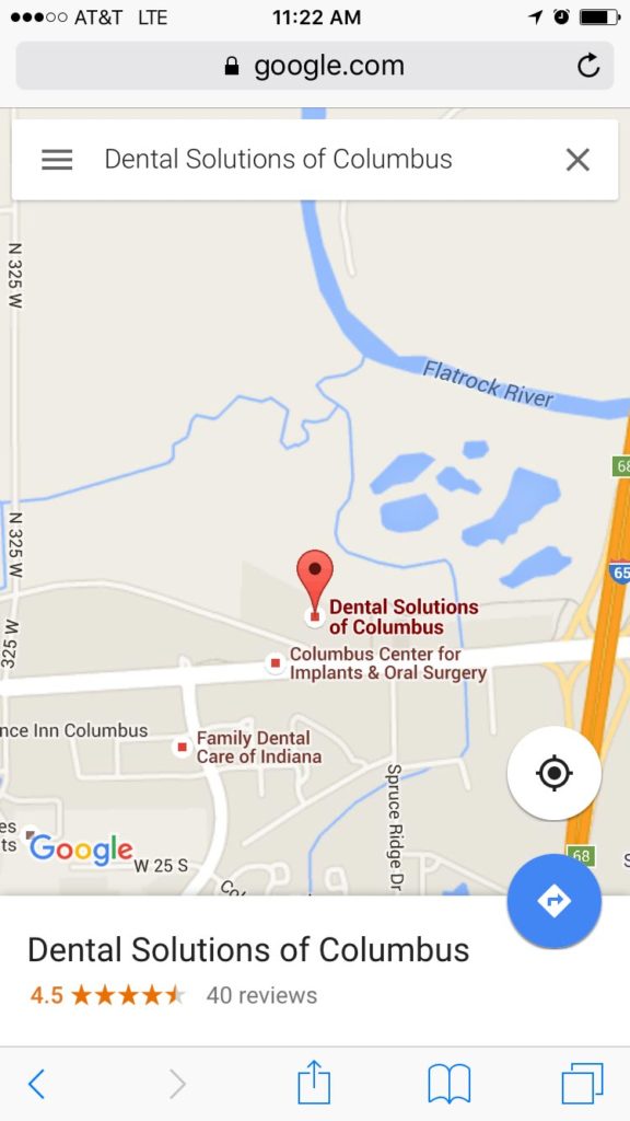 Dental Solutions of Columbus on Google Maps Mobile
