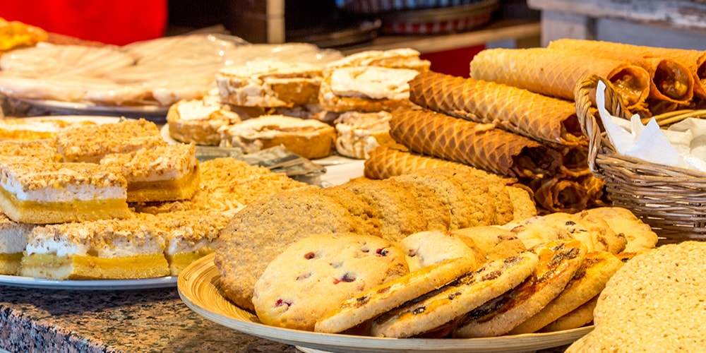 Table full of pastries